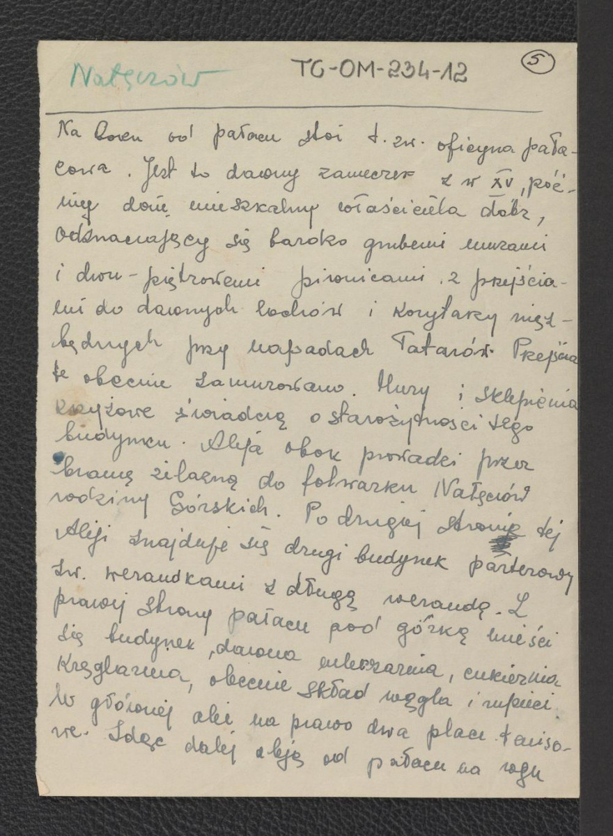 wypis z Chlewiński, Nałęczów, strona 20 zawierający charakterystykę wspomnianej miejscowości, skan 5