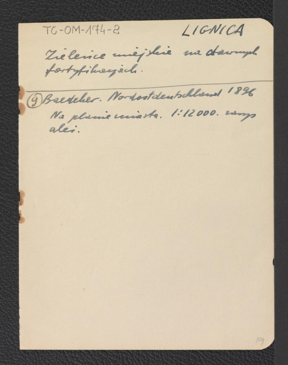 wypisy z Baedeker, Nordos – Deutschland, Baedeker 1896 dotyczące ogrodu miejskiego i zieleńców miejskich na dawnych fortyfikacjach, skan 1