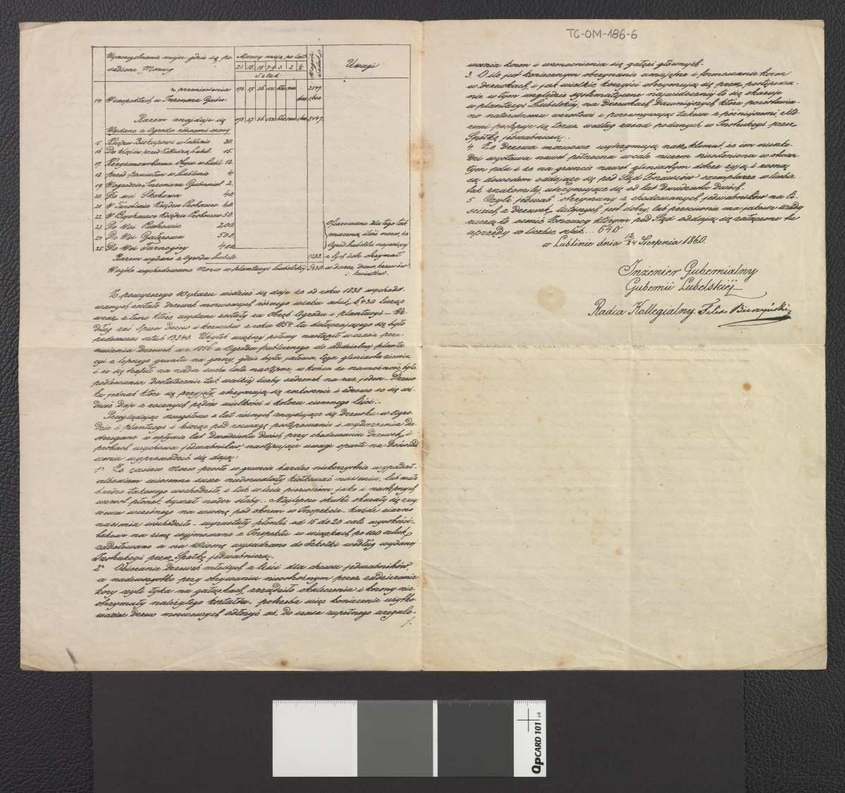 notatka sporządzona przez jednego z twórców ogrodu Feliksa Bieczyńskiego „O Ogrodzie Publicznym w Lublinie”, skan 2