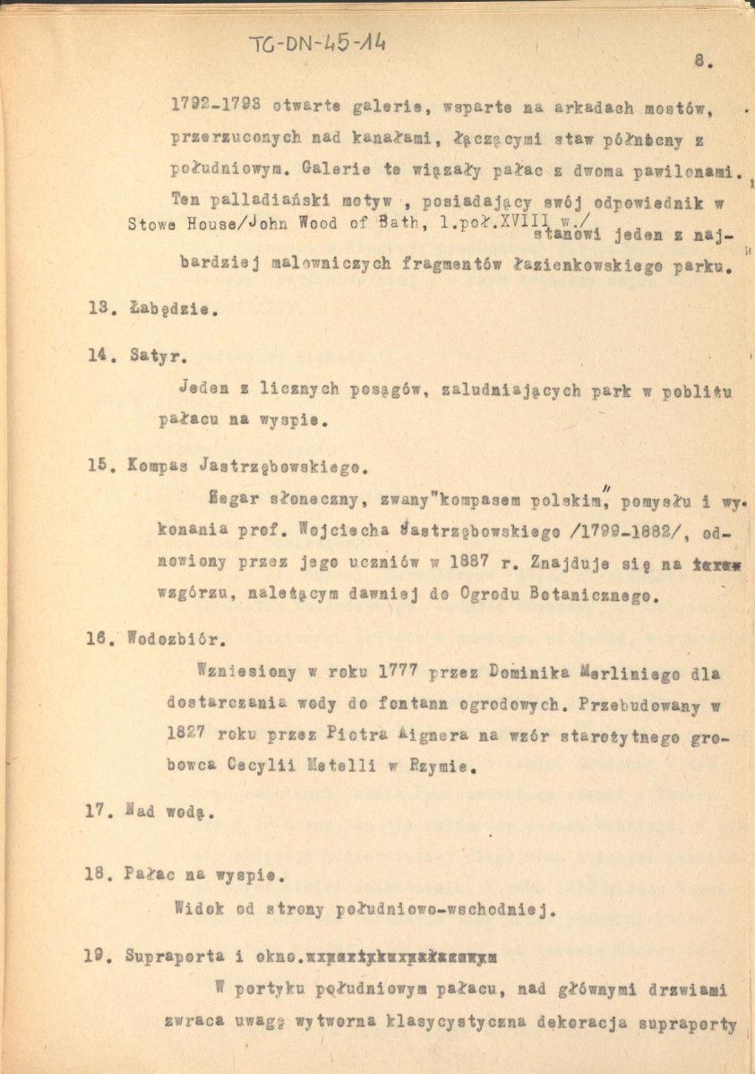 recenzja opracowania Henryka Lisowskiego pt. "Zieleńce wielkiej Warszawy" z dnia 18 stycznia 1956 r. (wydane pt. "Zieleń Warszawy" w 1956 r.), skan 11