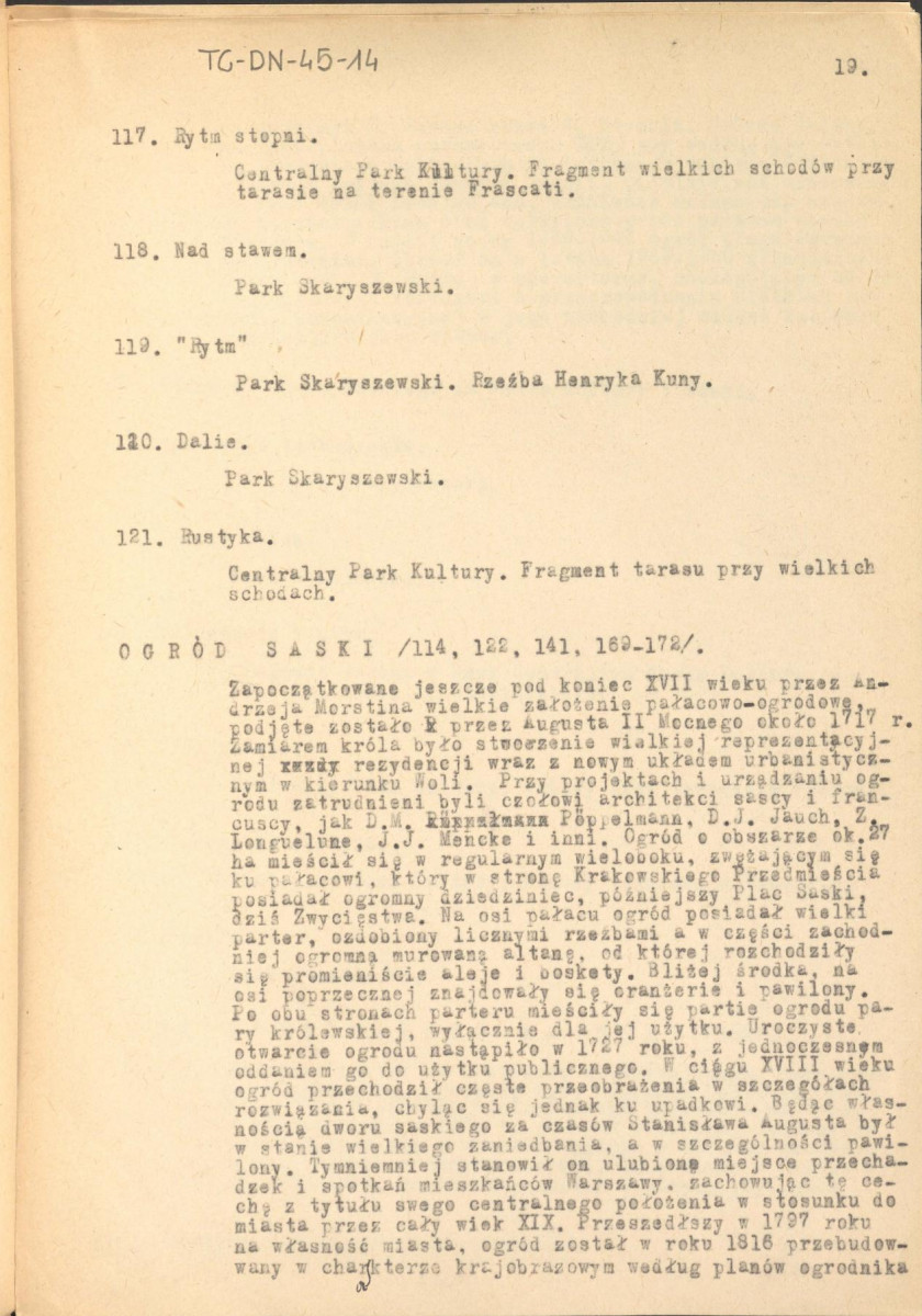 recenzja opracowania Henryka Lisowskiego pt. "Zieleńce wielkiej Warszawy" z dnia 18 stycznia 1956 r. (wydane pt. "Zieleń Warszawy" w 1956 r.), skan 22