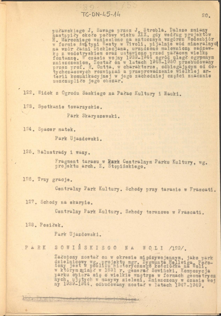 recenzja opracowania Henryka Lisowskiego pt. "Zieleńce wielkiej Warszawy" z dnia 18 stycznia 1956 r. (wydane pt. "Zieleń Warszawy" w 1956 r.), skan 23