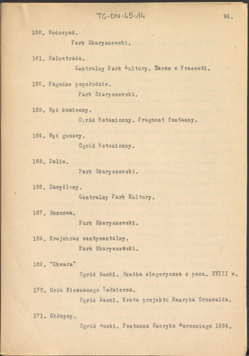 recenzja opracowania Henryka Lisowskiego pt. "Zieleńce wielkiej Warszawy" z dnia 18 stycznia 1956 r. (wydane pt. "Zieleń Warszawy" w 1956 r.), skan 27