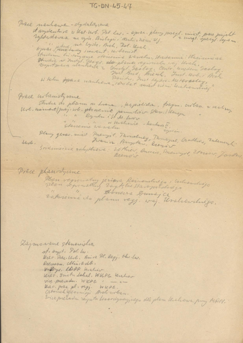 opinia z dnia 6 czerwca 1956 r. dotycząca Zbigniewa Wzorka w związku z wnioskiem o nadanie tytułu naukowego docenta wraz z odręczną notatką ukazującą przebieg pracy zawodowej, skan 3