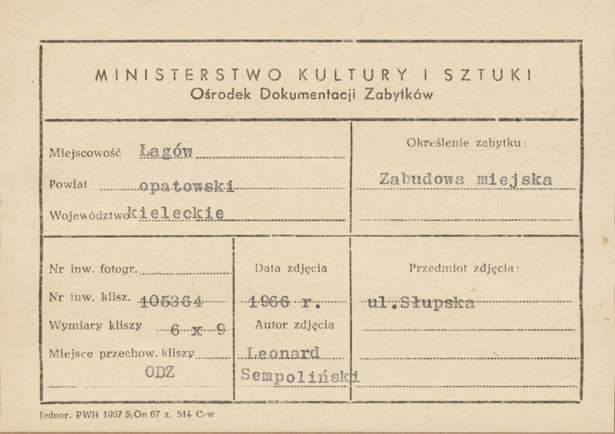 Fragment zabudowy miejskiej przy ul. Słupskiej - metryczka


, skan 1