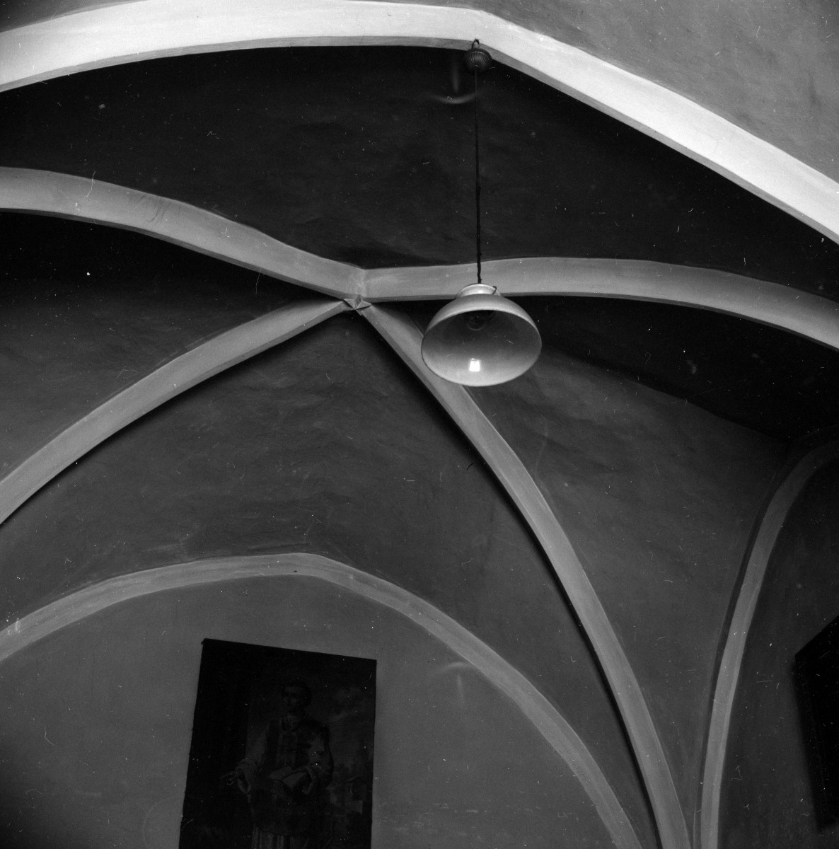 katedra św. Mikołaja Biskupa - zakrystia, sklepienie krzyżowo-żebrowe, skan 1