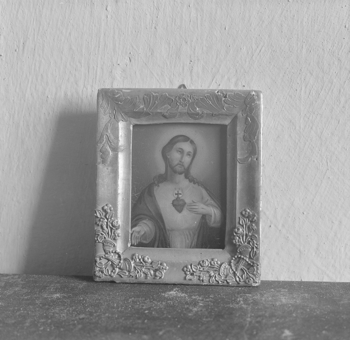 klasztor ss. Mniszek Benedyktynek - zbiory - obraz Serce Pana Jezusa z XIX w., skan 1