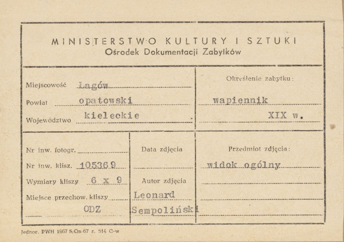 Widok na wapiennik - metryczka


, skan 1
