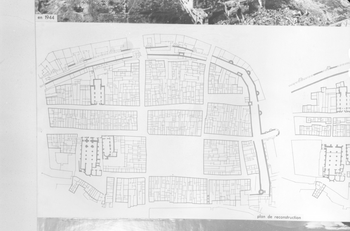 Stare Miasto - plan zachowanej zabudowy miejskiej., skan 1