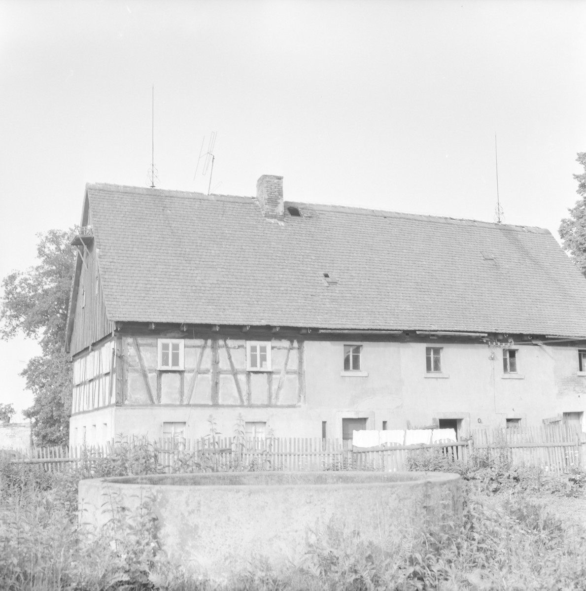 Dom - fragment elewacji szachulcowej, skan 1