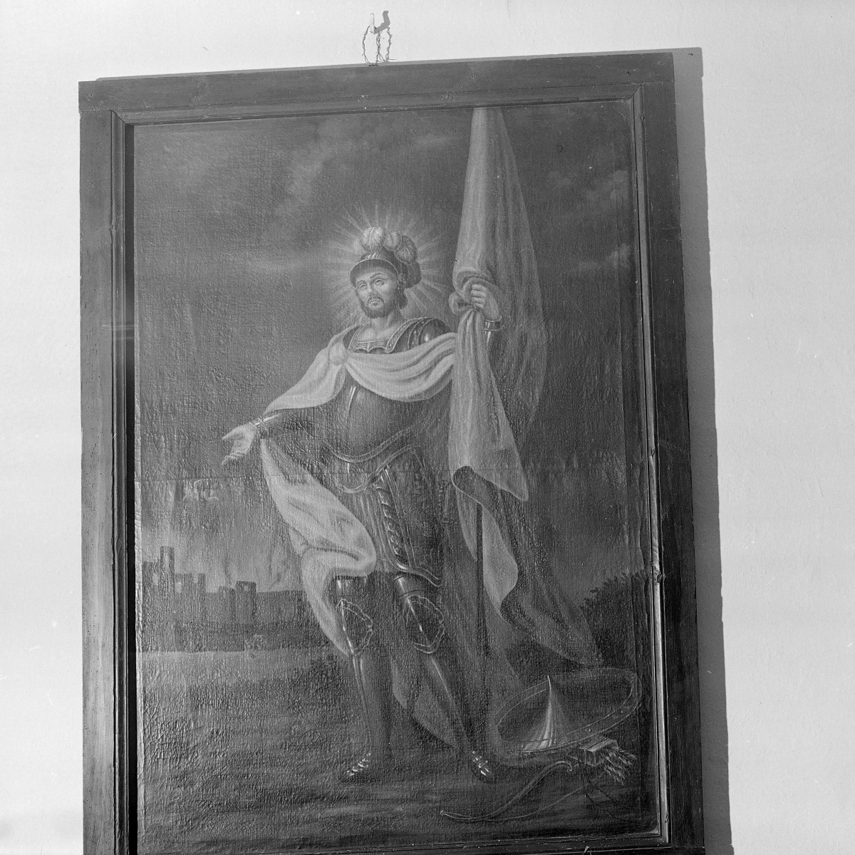 klasztor ss. Mniszek Benedyktynek - zbiory - obraz św. Floriana z XVIII / XIX w., skan 1