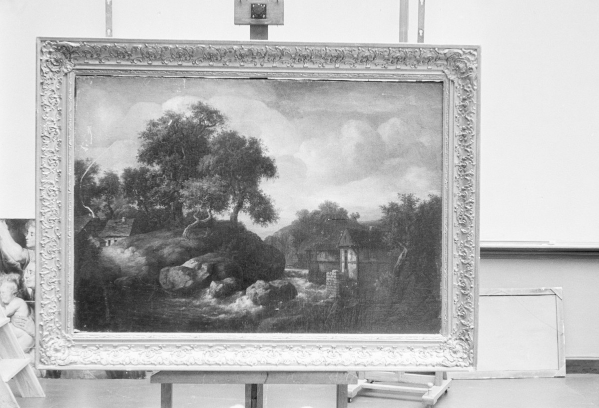 Muzeum Narodowe w Warszawie, obraz Kobell Wilhelm "Pejzaż", 785x1160 mm, skan 1