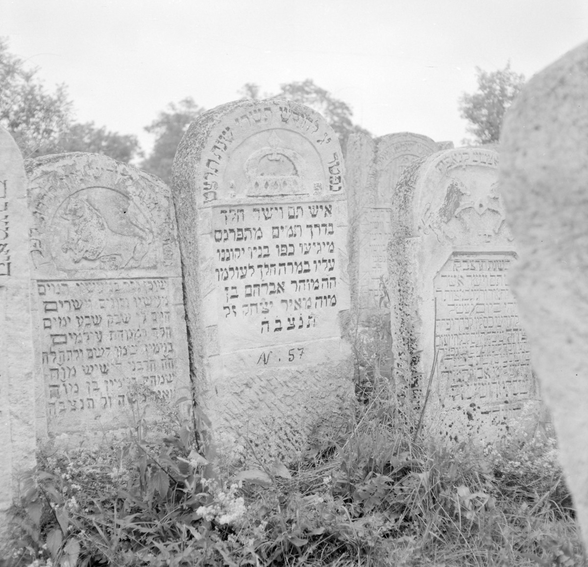 Cmentarz, Kirkut - macewy, skan 1