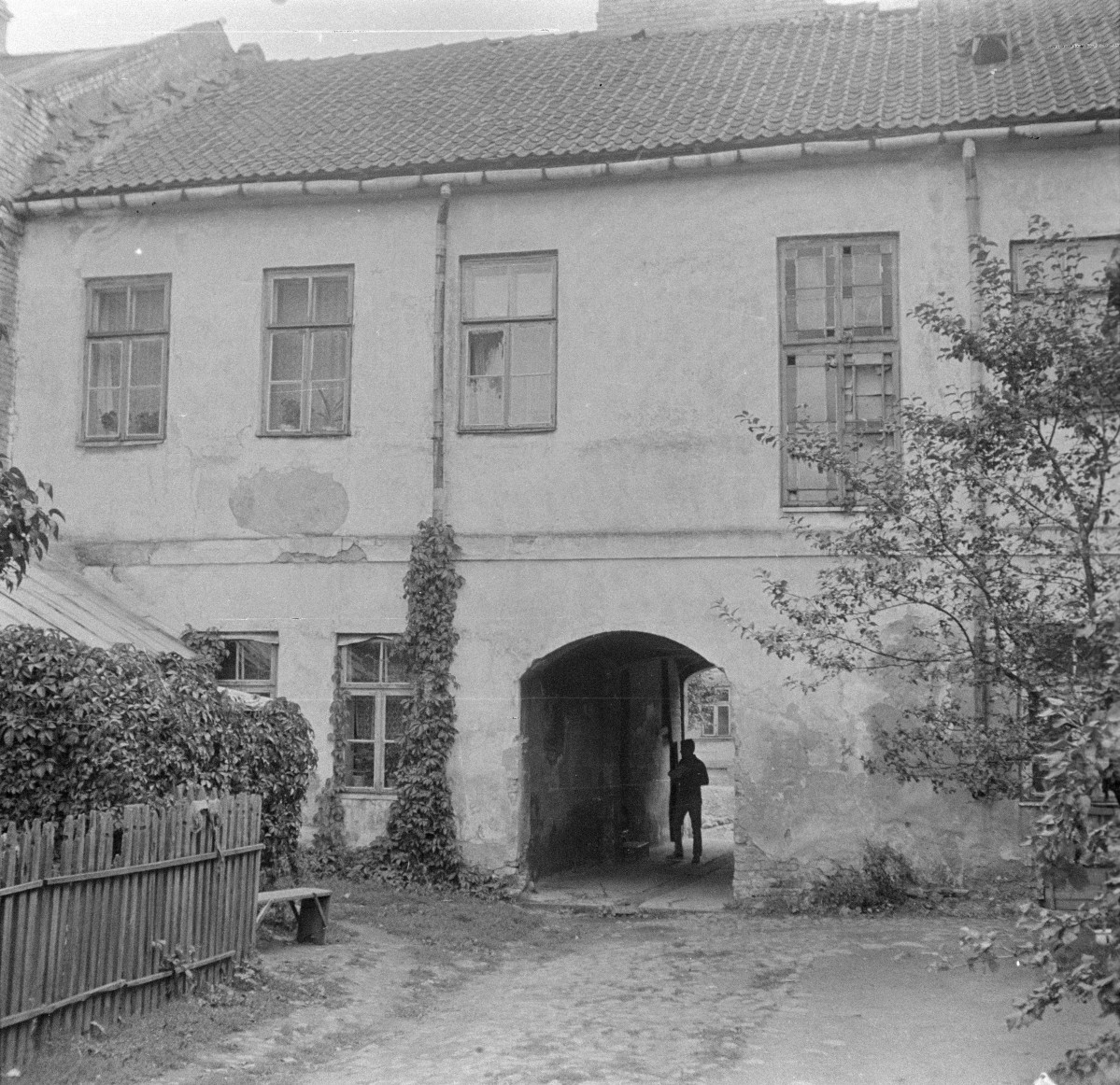 kamienica, dom - elewacja od podwórza, skan 1