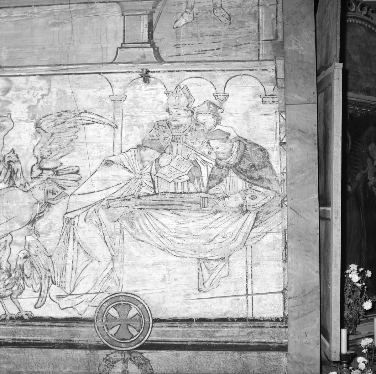 kościół parafialny pw. Matki Boskiej Różańcowej i św. Jana Kantego, 1527 r. - polichromia 1. połowa XVII w., Legenda św. Stanisława, skan 1