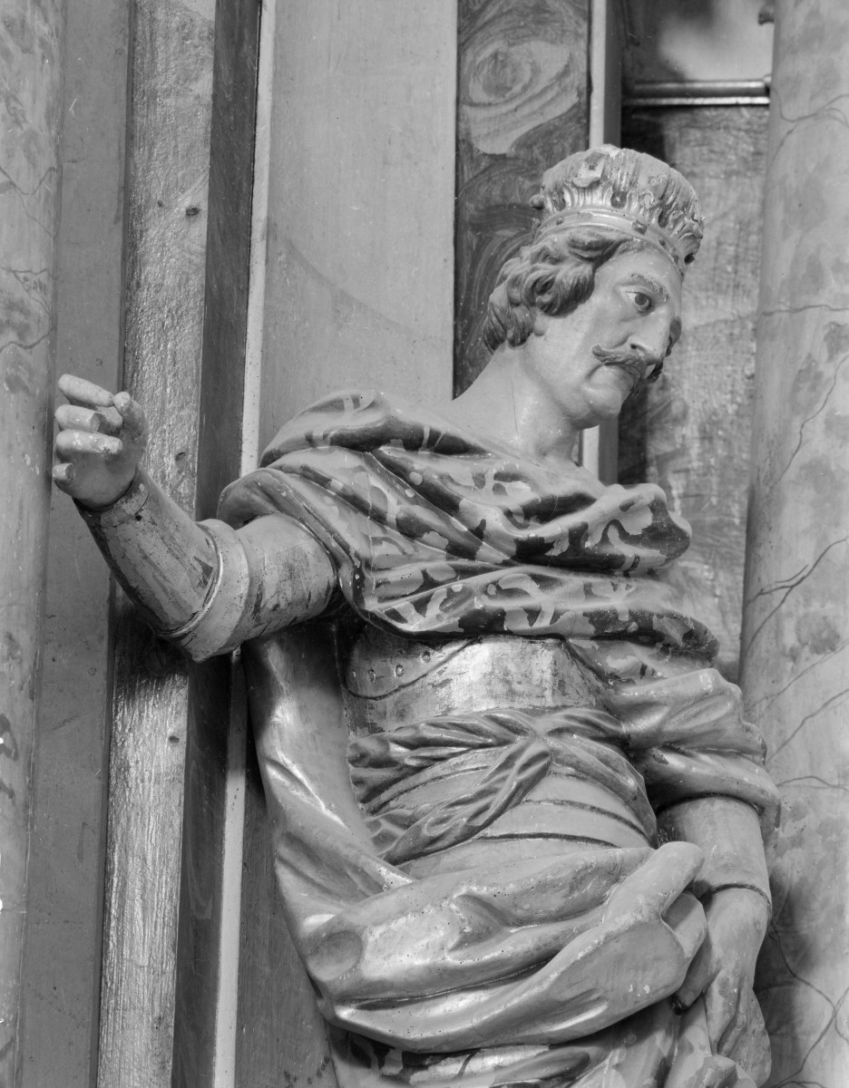 Kościół pw. NMP i św. Mikołaja - ołtarz główny: rzeźba, detale, skan 1