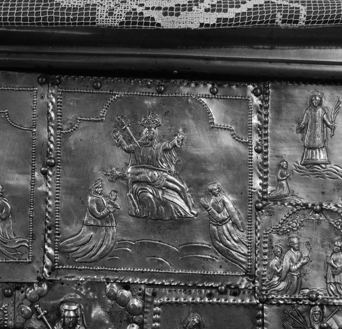 kościół pw. Wniebowzięcia Najświętszej Maryi Panny - zbiory - votum - fragment z 1717 r., skan 1