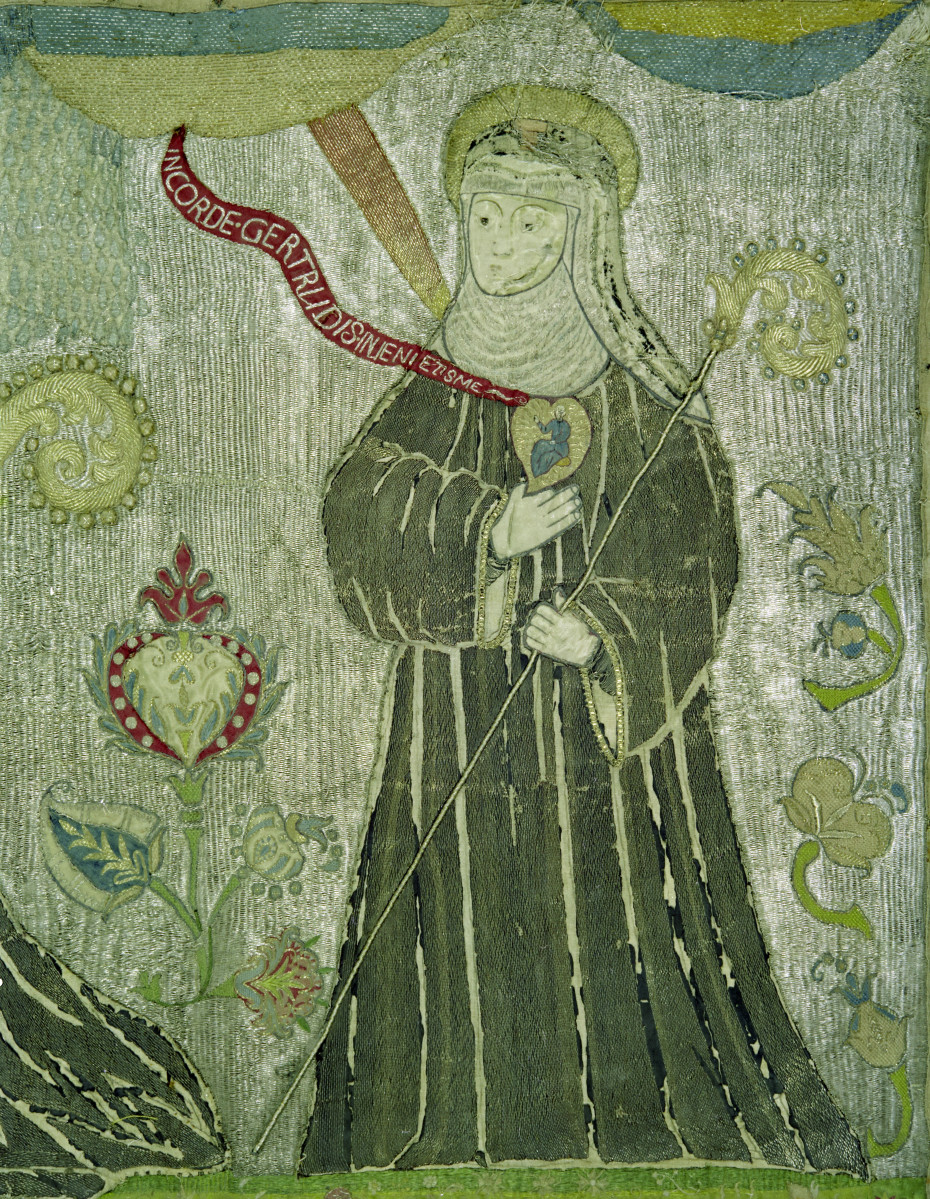 klasztor Benedyktynek - zbiory - antepedium - haft, skan 1