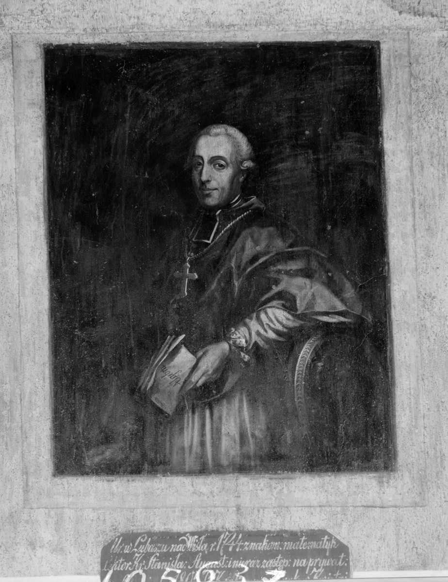 pałac Biskupów Krakowskich - Izba Stołowa Górna /sala portretowa/ /I p./ - ściana wschodnia - portret biskupa /?/, skan 1