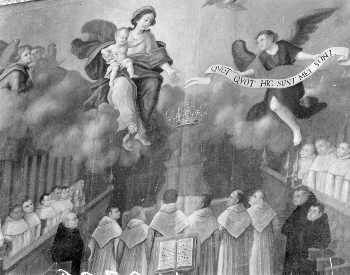 Kościół pw. NMP i św. Mikołaja - fragment polichromii, skan 1