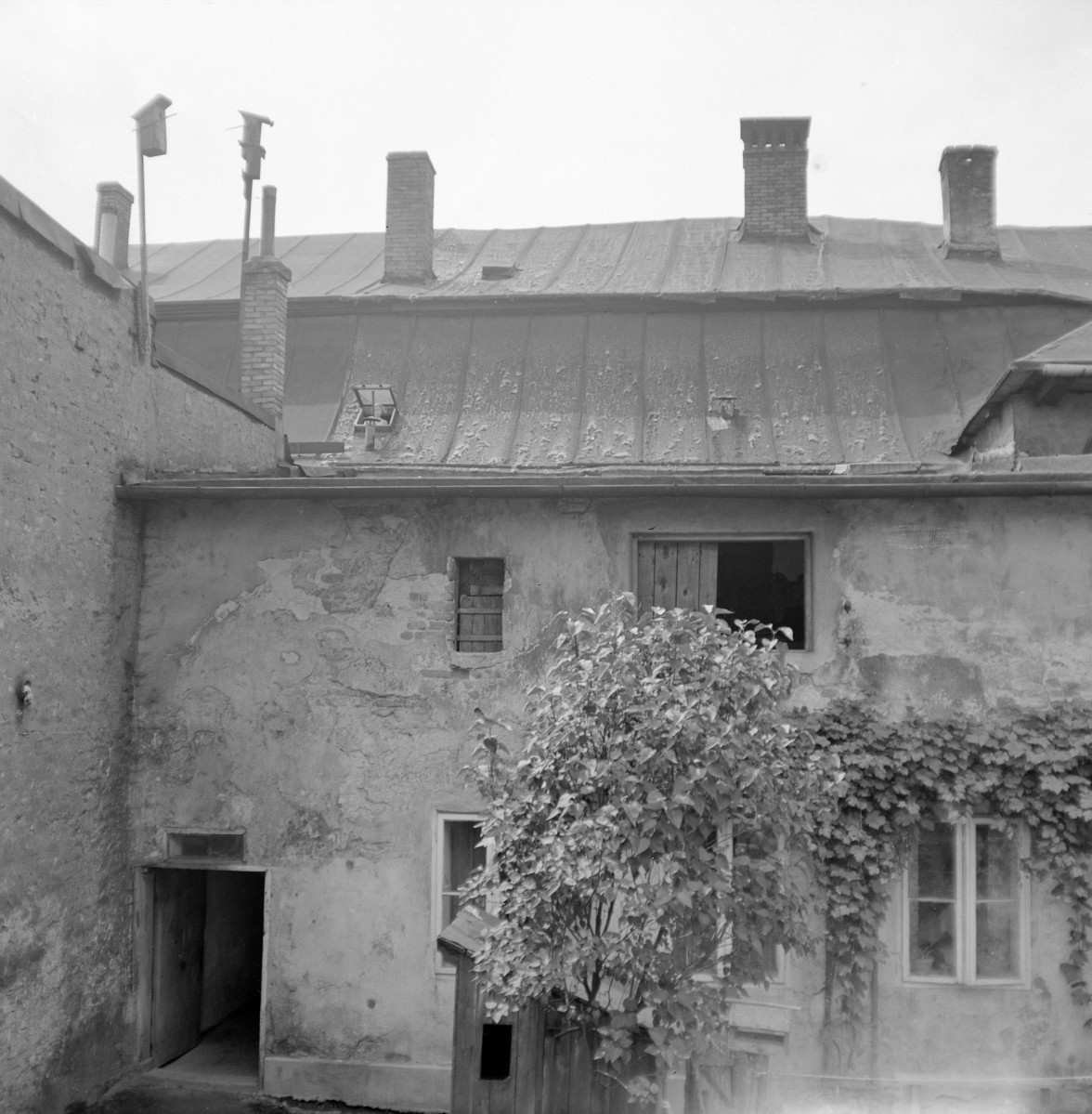 kamienica dawny nr 91 - elewacja od podwórza, skan 1