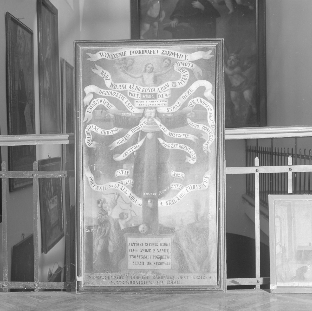 klasztor ss. Mniszek Benedyktynek - zbiory - obraz Wrażenie doskonałej zakonnicy z XVIII w., skan 1