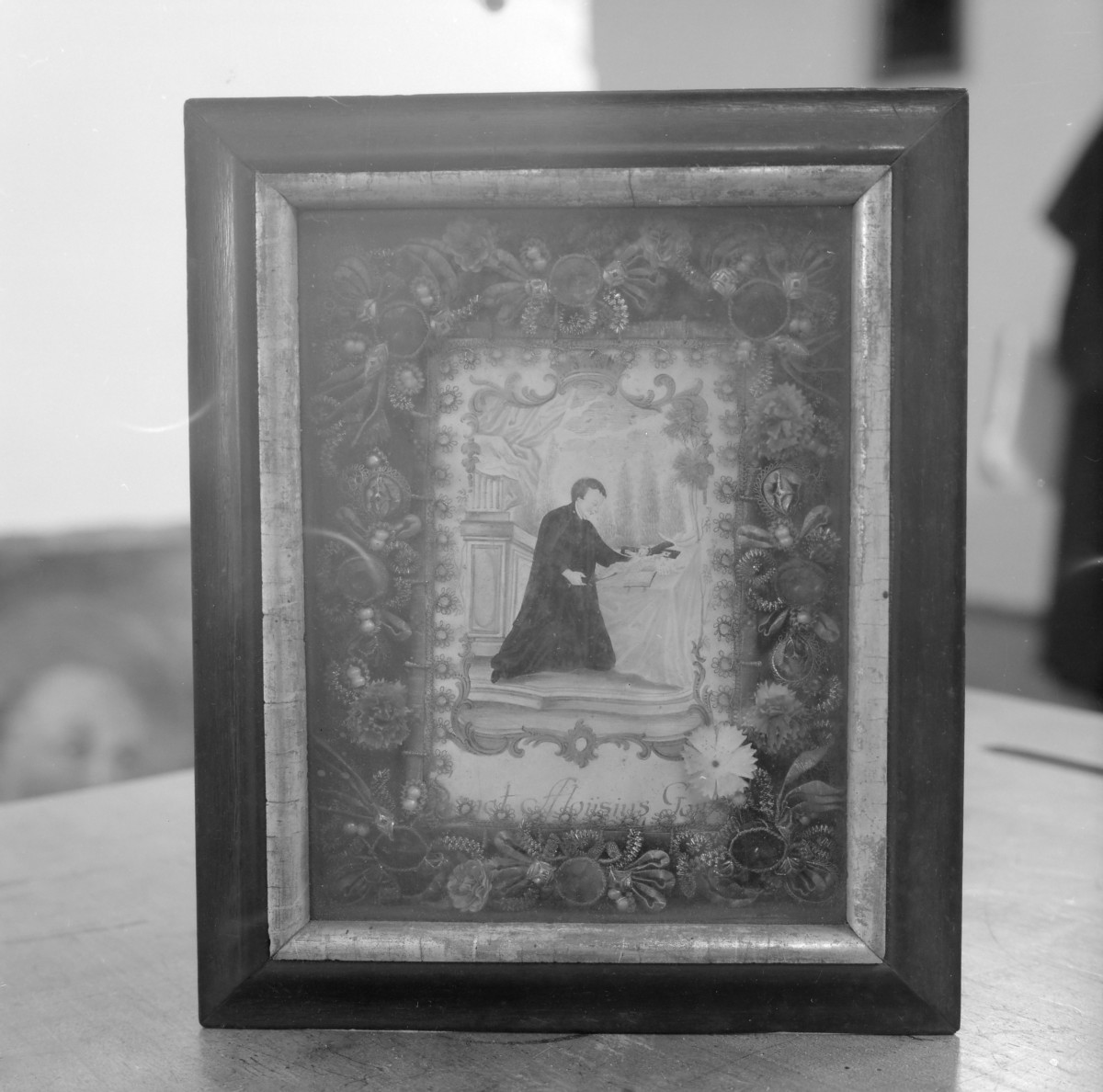 klasztor ss. Benedyktynek - obraz św. Alojzego, ok. 1760 r., skan 1