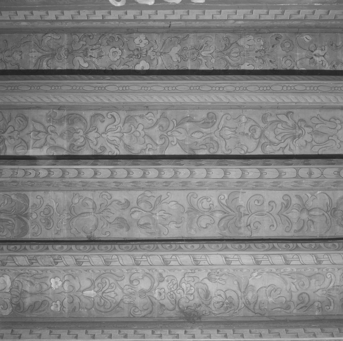 pałac Biskupów Krakowskich - Pierwszy Pokój Biskupi /I p./ - fragment stropu, skan 1