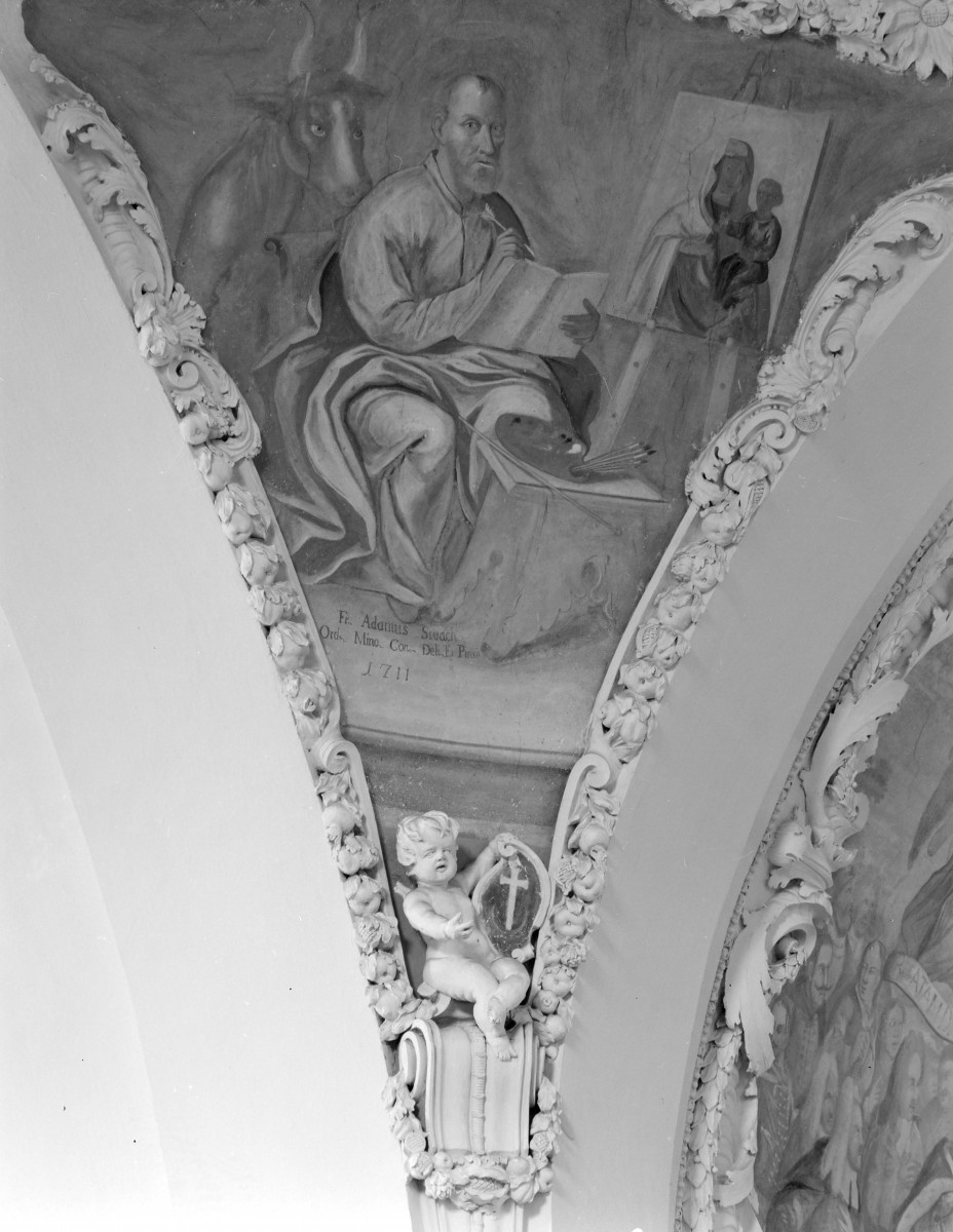 Kościół pw. NMP i św. Mikołaja - fragment polichromii i dekor, skan 1