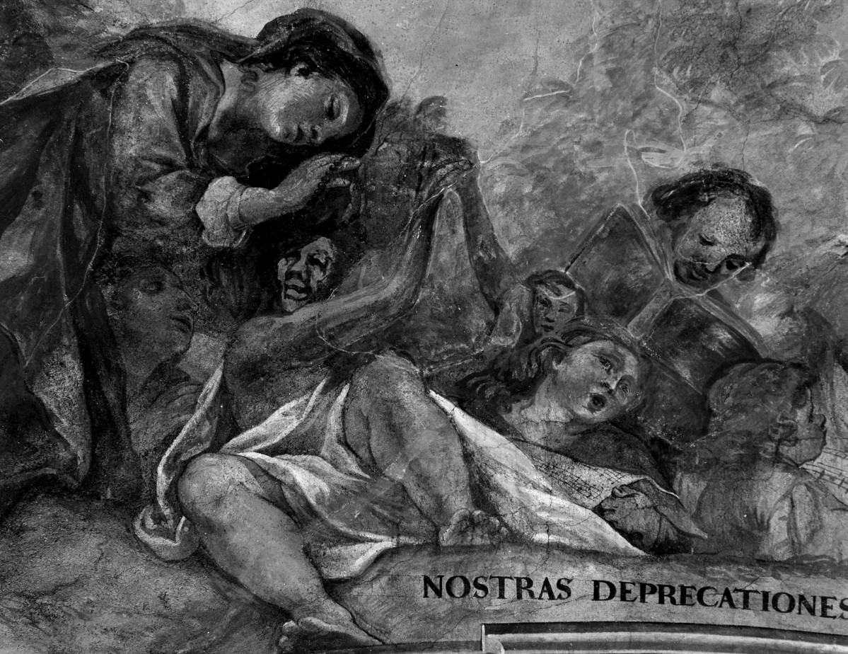 katedra św. Stanisława i św. Wacława - kaplica Matki Bożej Świdnickiej (kaplica rzeźników), fragment obrazu, skan 1