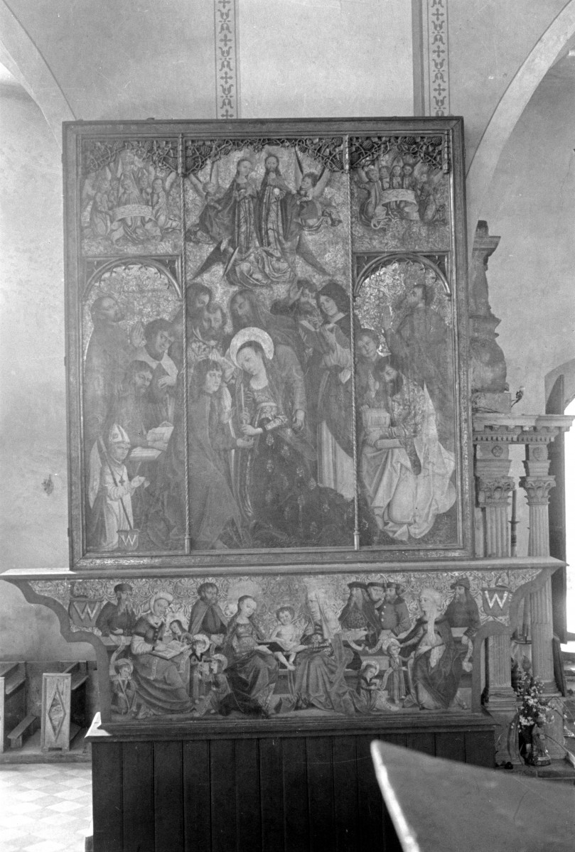 Kościół Wniebowzięcia Najświętszej Maryi Panny i św. Stanisława - wnętrze. Tryptyk., skan 1