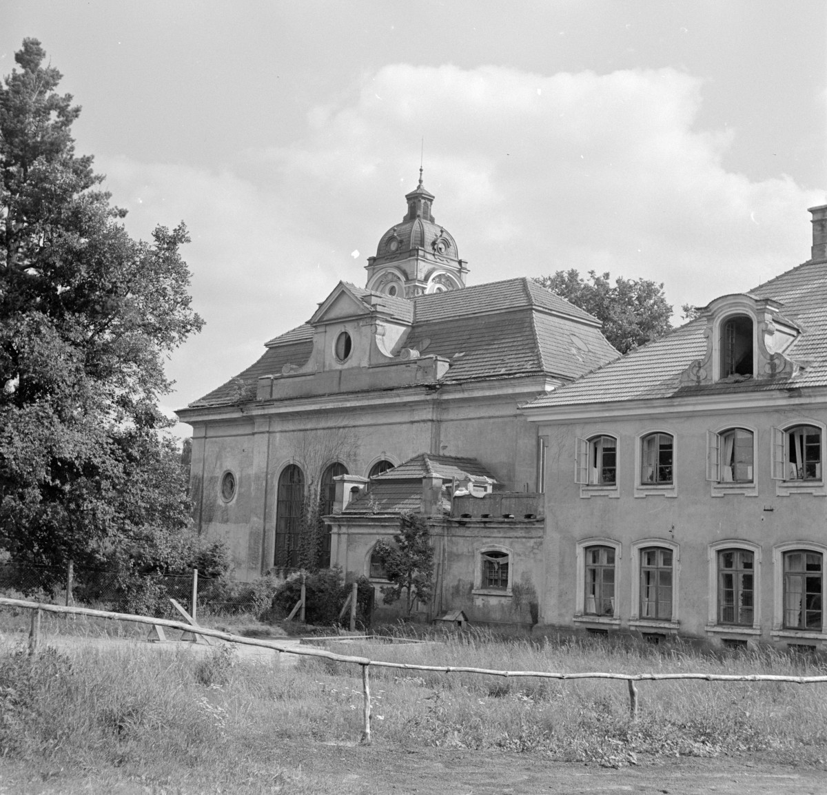 pałac Zamojskich - fragment elewacji południowa, skan 1