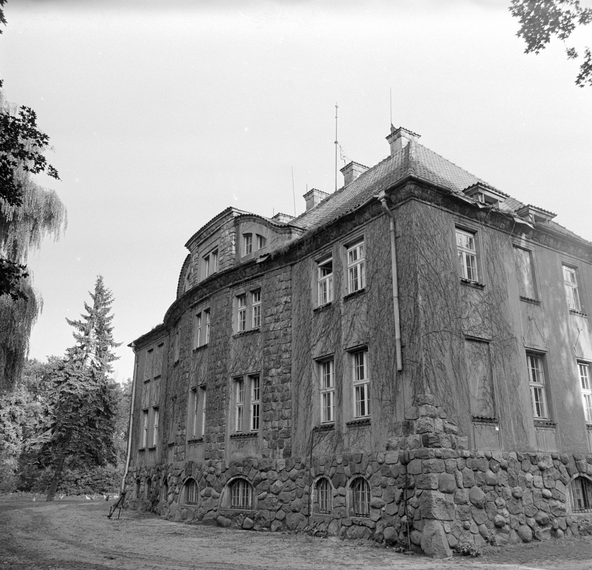 pałac - elewacja ogrodowa, skan 1