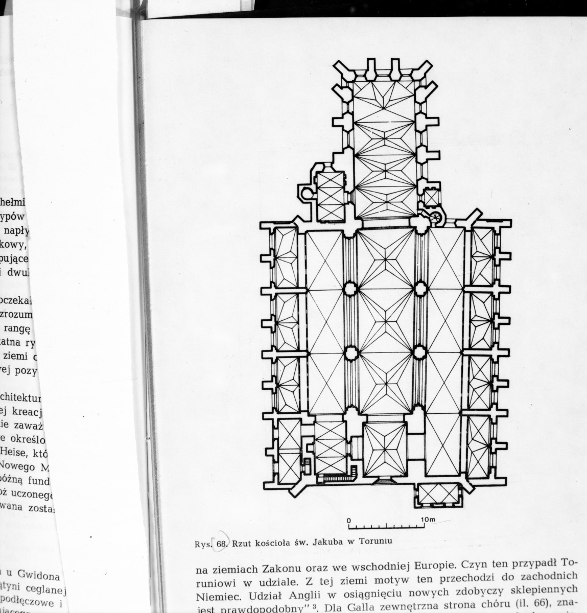 żródło: T. Mroczko, Architektura gotycka na ziemi chełmińskiej, PWN 1980 - kościół pw. Św. Jakuba - rzut poziomy, skan 1