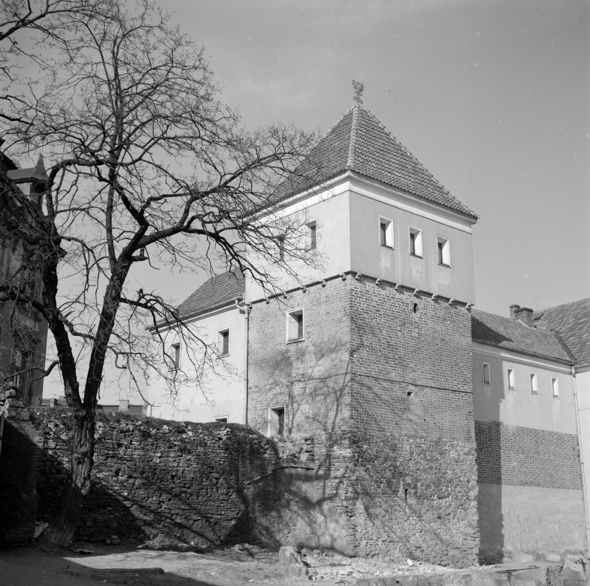 zamek - Dwór Cetryczów - elewacja południowo - zachodnia, skan 1