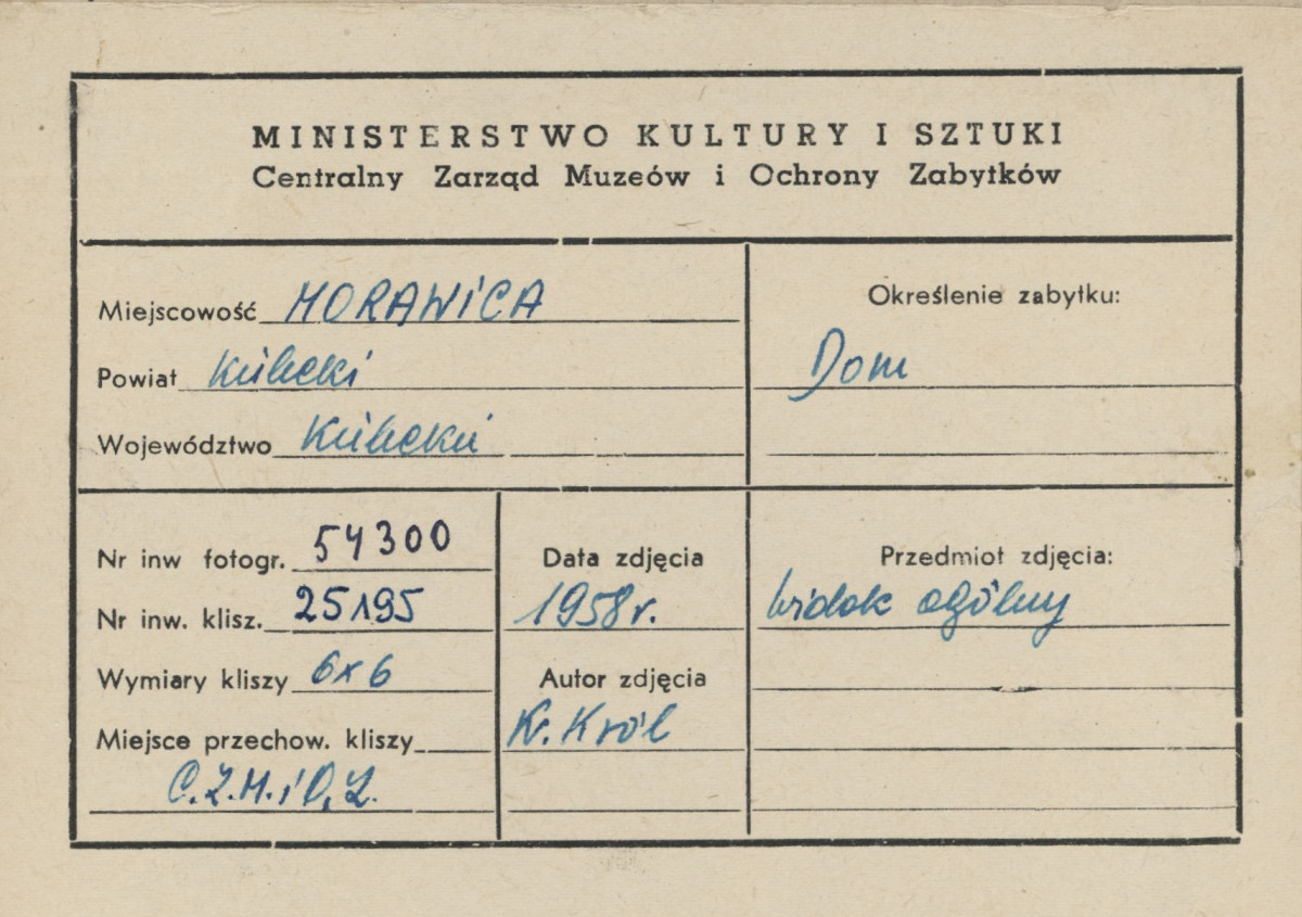 Widok ogólny domu - metryczka

, skan 1