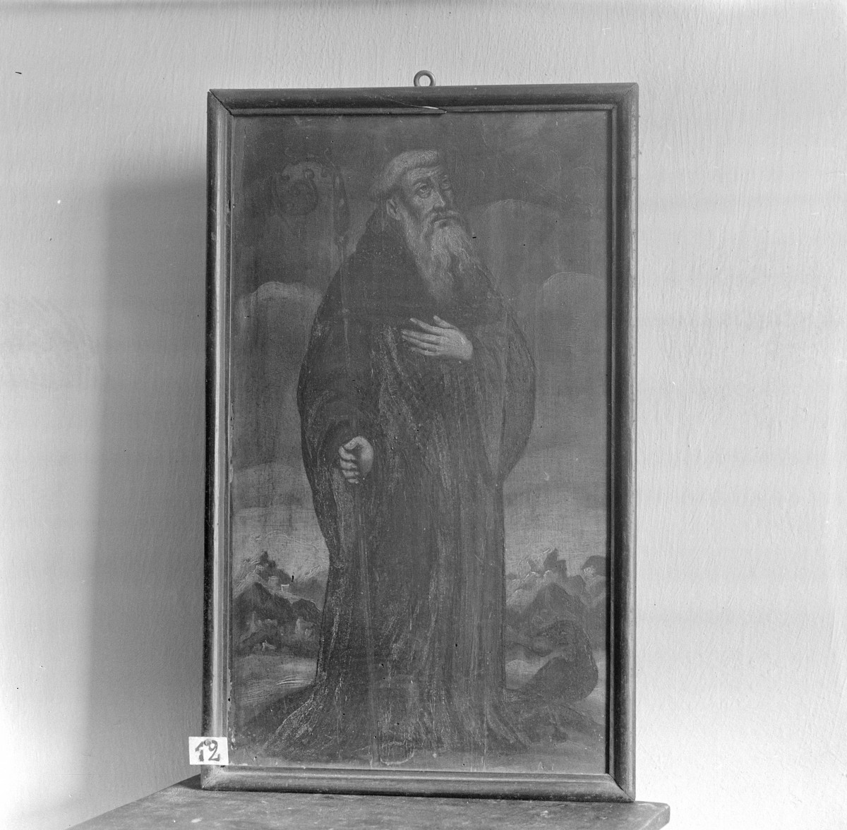 klasztor ss. Mniszek Benedyktynek - zbiory - obraz św. Pawła Pustelnika z XVIII wieku, skan 1