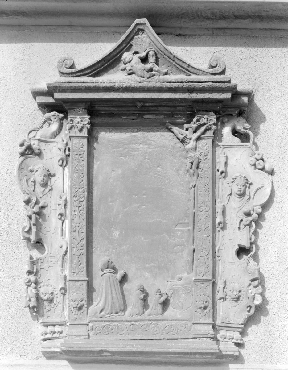 Kościół parafialny pw. Wniebowzięcia NMP i św. Mikołaja - epitafium Marty Seiler z ok. 1594 roku., skan 1