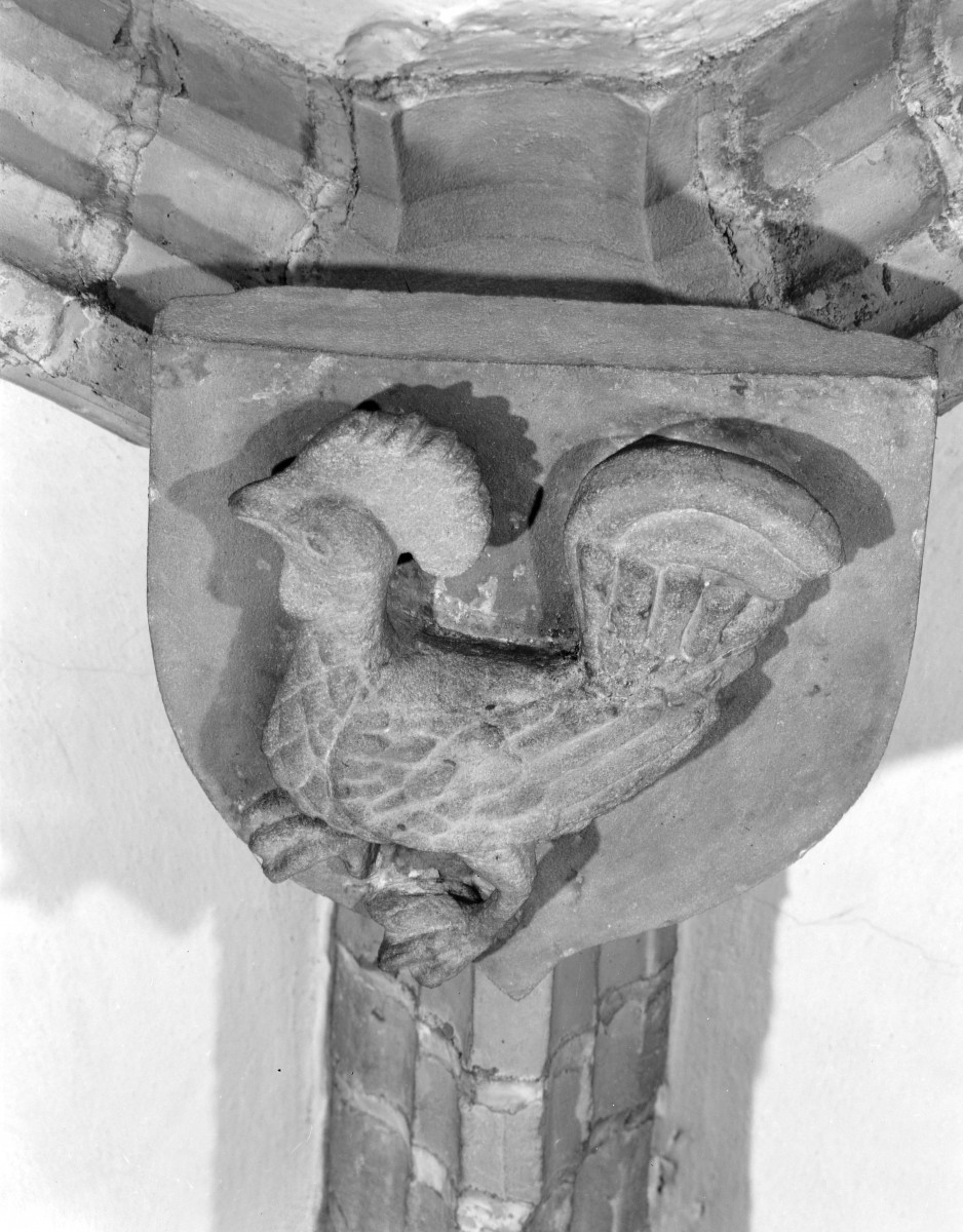 Stary Ratusz - wnętrze: zwornik z 2 połowy XV wieku., skan 1