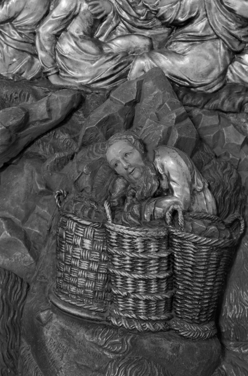 kościół pw. Jana Chrzciciela - Sanktuarium Matki Bożej Grodowieckiej – Jutrzenki Nadziei - wnętrze - ambona - fragment, skan 1