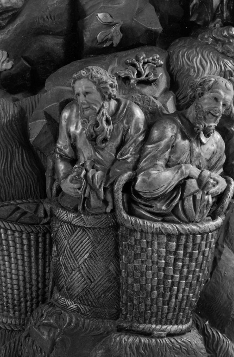 kościół pw. Jana Chrzciciela - Sanktuarium Matki Bożej Grodowieckiej – Jutrzenki Nadziei - wnętrze - ambona - fragment, skan 1