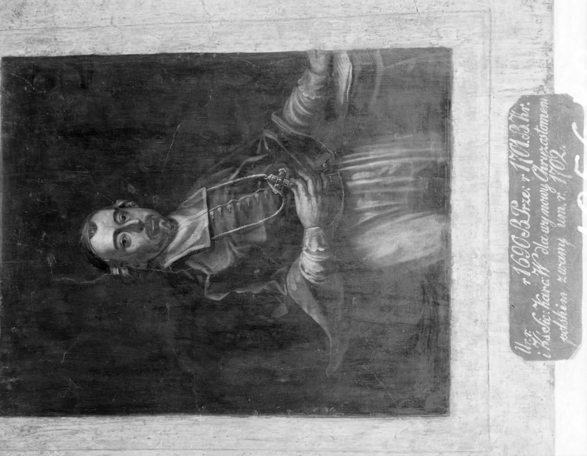 pałac Biskupów Krakowskich - Izba Stołowa Górna /sala portretowa/ /I p./ - ściana północna - portret Jerzego Donhoffa, skan 1