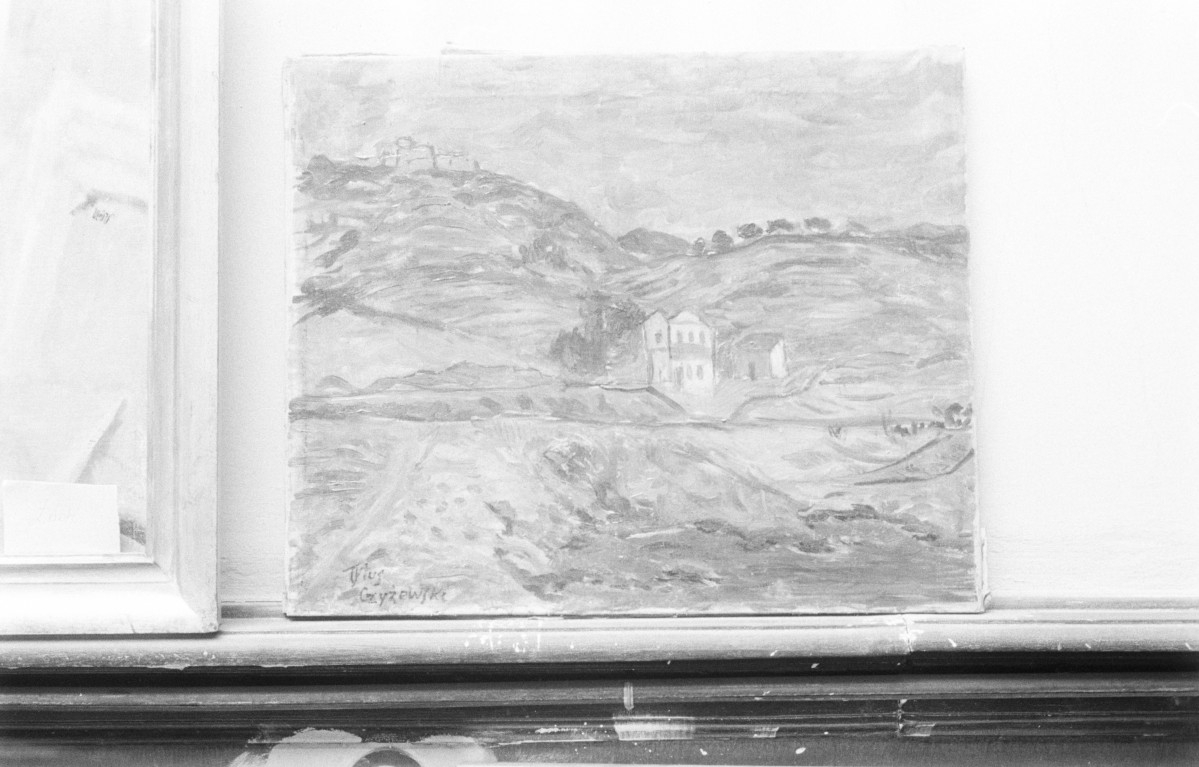 Muzeum Pomorskie w Toruniu, Czyżewski Tytus - "Krajobraz hiszpański", olej płótno, 500x605 mm, skan 1