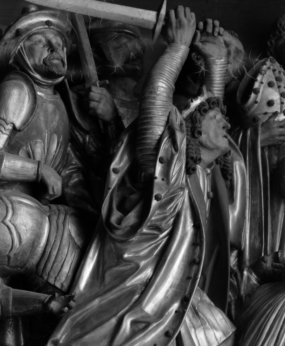 Kościół Mariacki pw. Wniebowzięcia Najświętszej Marii Panny - tryptyk Św. Stanisława - część środkowa, fragment, skan 1