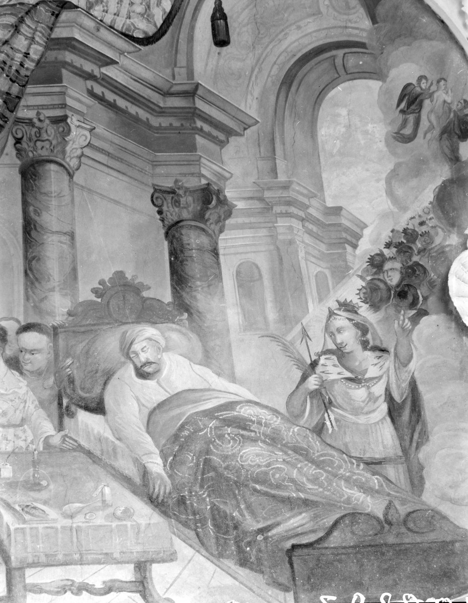 Kościół pw. NMP i św. Mikołaja - fragment polichromii, skan 1