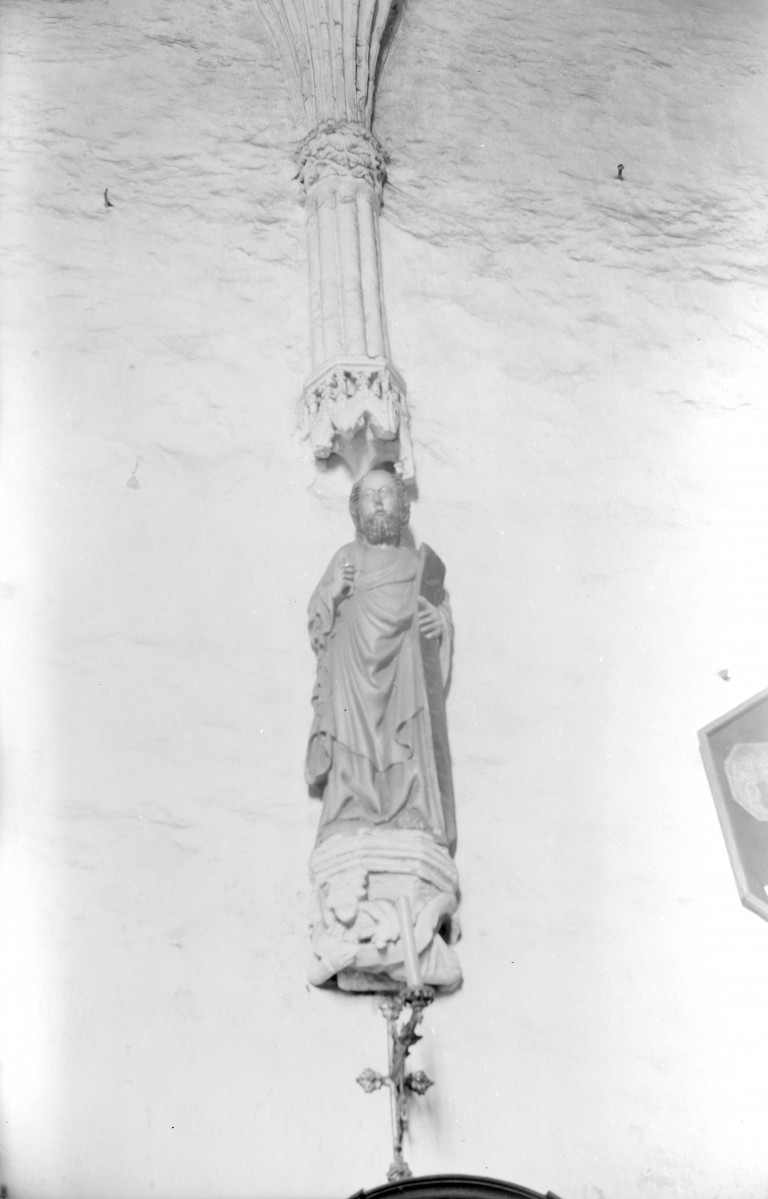 Kościół św. Katarzyny - wnętrze: figura świętego, skan 1