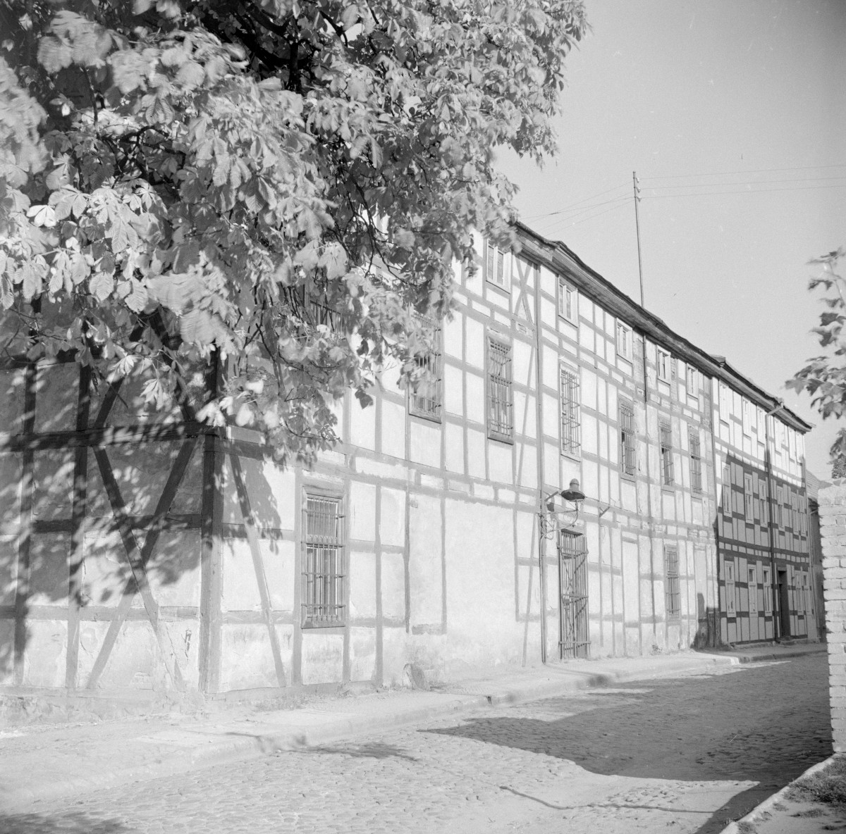 kamienica - elewacja frontowa szachulcowa, skan 1