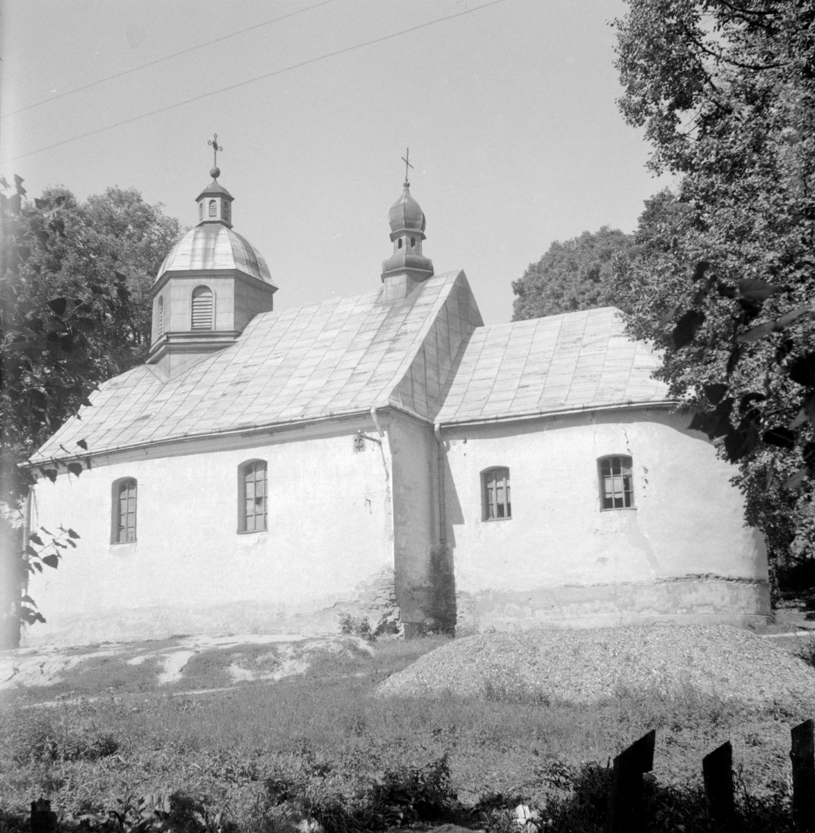 cerkiew murow. Zaśnięcia Matki Bożej - elewacja boczna, skan 1