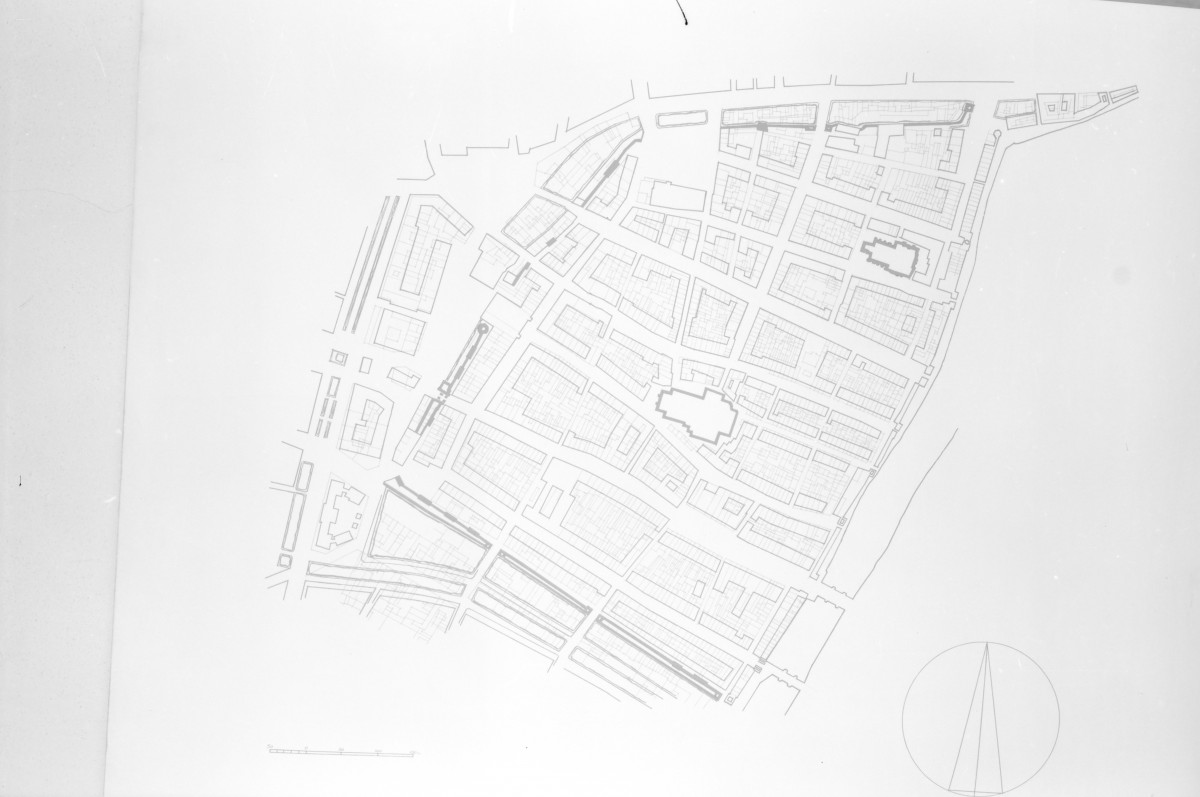 Rysunek techniczny. Stare Miasto, plan rozbudowy., skan 1