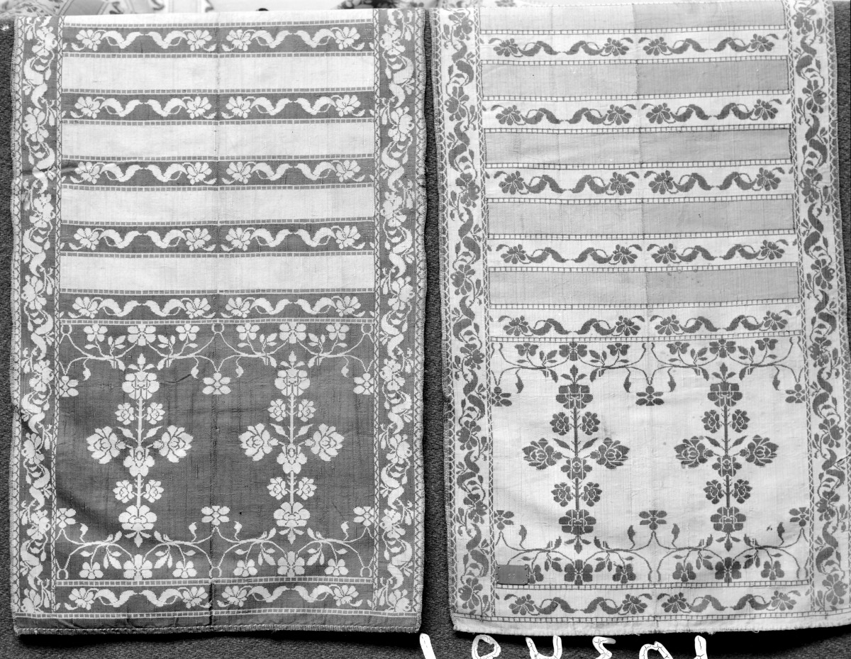 kościół pw. Wniebowzięcia Najświętszej Maryi Panny i św. Zygmunta - Muzeum Diecezjalne - zbiory - pas kontuszowy N 57 - fragment, skan 1